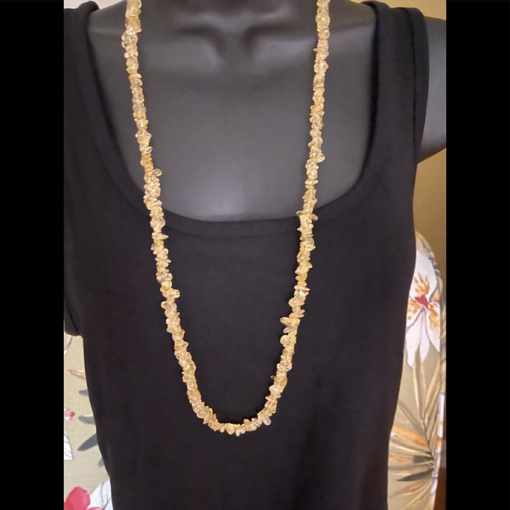 Pilgrim Skanderborg Citrine Chip Necklace